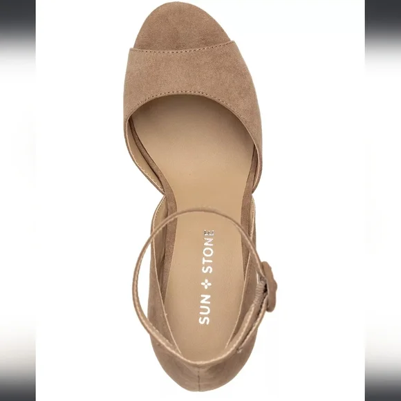 Sun + Stone Reeta Block-heel Platform Sandals Stone 8.5 - Picture 4 of 9